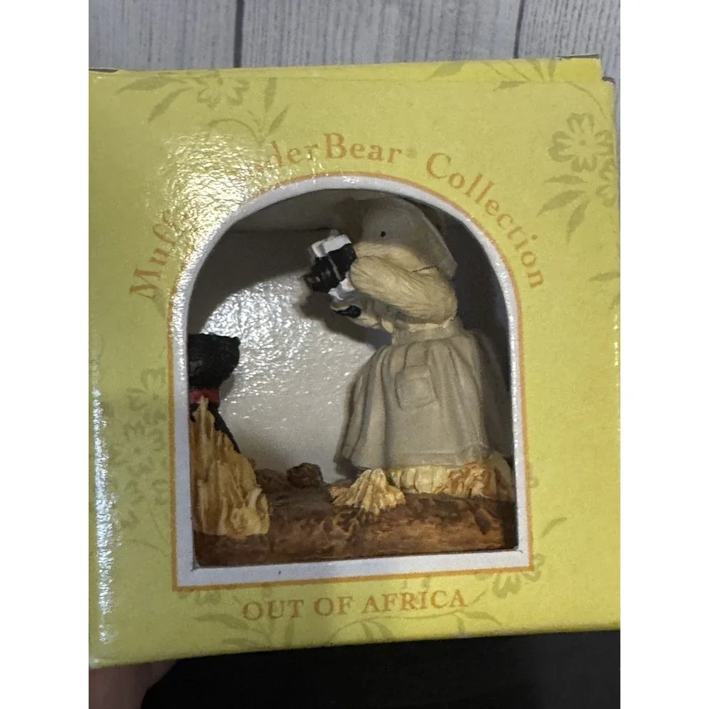 The Muffy VanderBear Collection High Tea & Out Of Africa Figurines Set 2 NIB